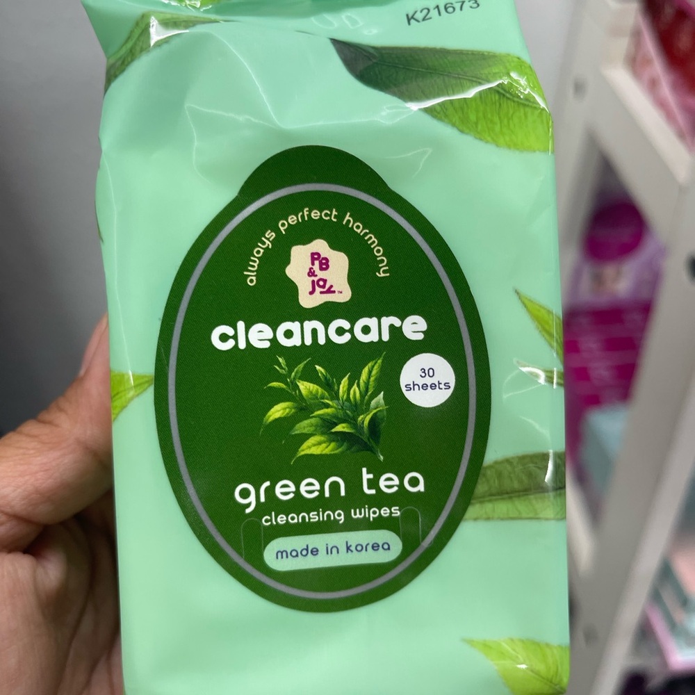 Green Tea Cleansing Wipes - Green